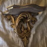 Pair of gilt wooden pedestals.