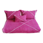 Pink Moroccan sofa cover for the floor