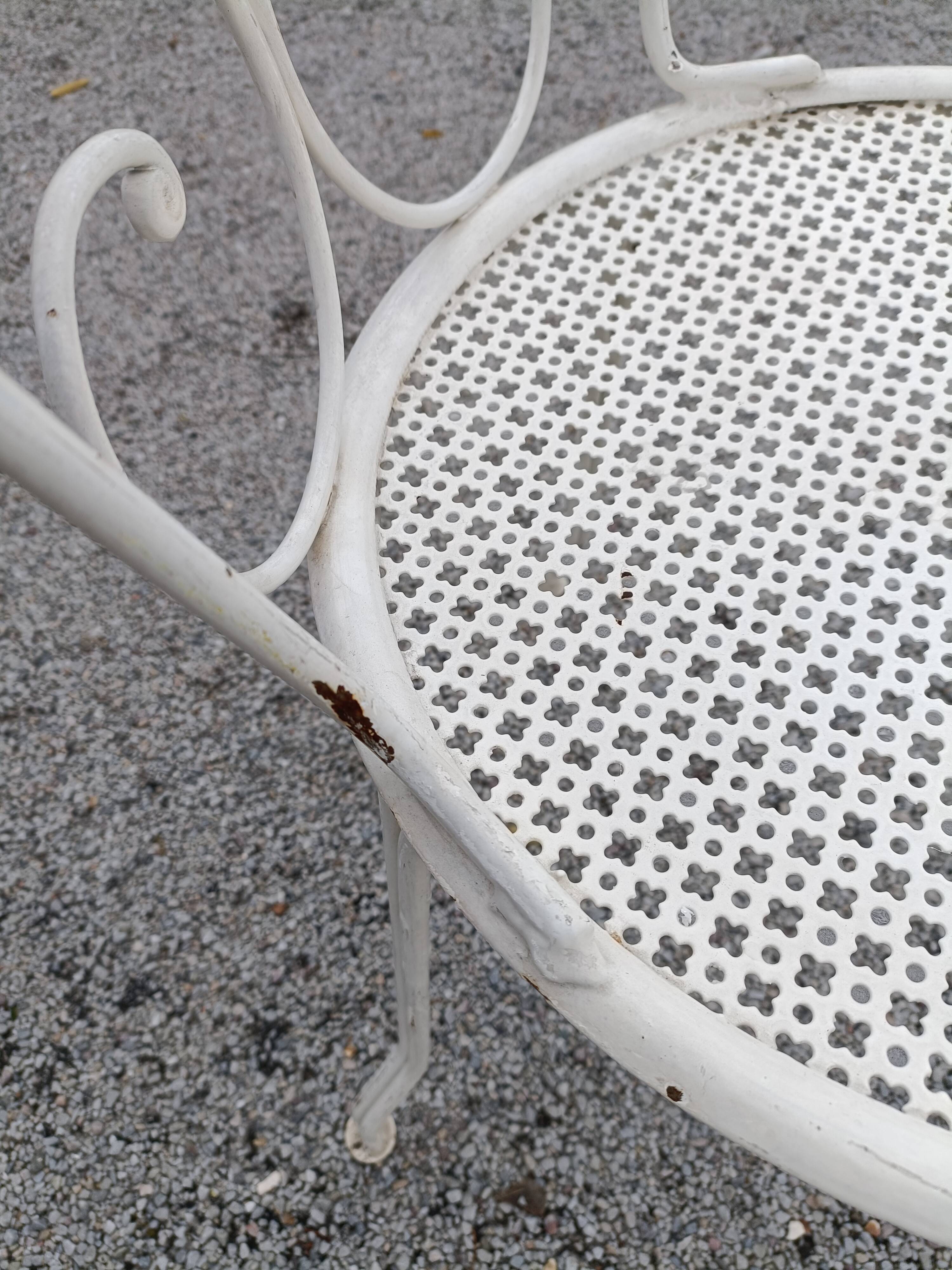 Antique garden furniture in full metal iron