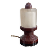 Art Deco Night Light in Frosted Glass and Bakelite