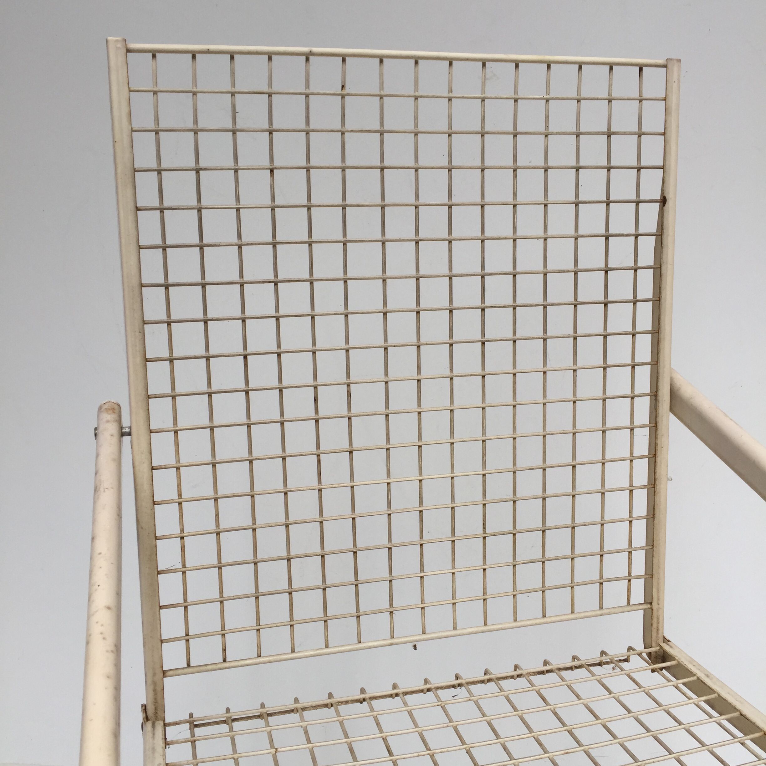 Pair of metal chairs