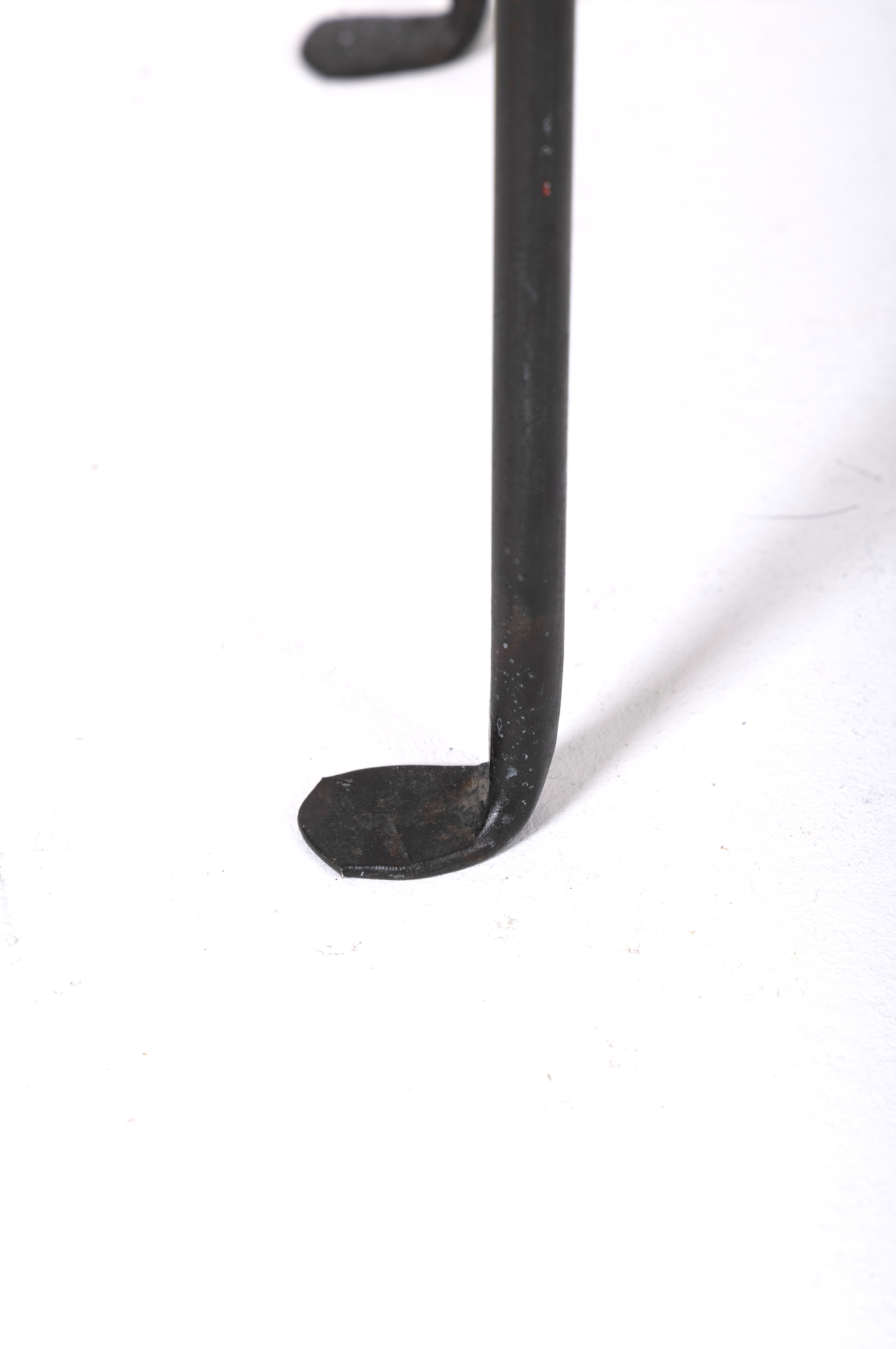 Chair in wood and black metal, 1990s