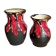 Duo de vases céramique écume Fat Lava vintages