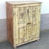 Old and deep wooden wardrobe