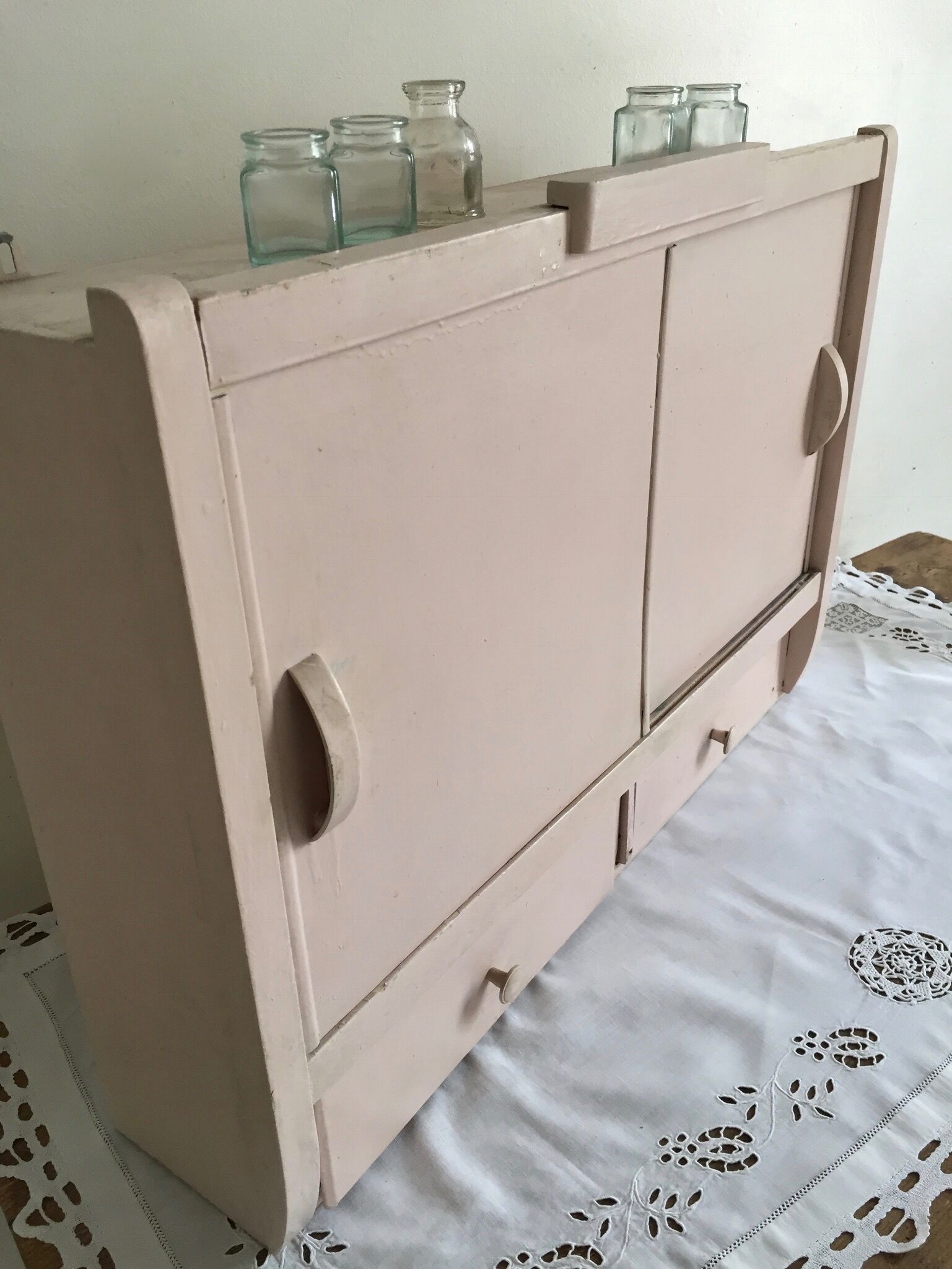 Toilet cabinet, bathroom vintage