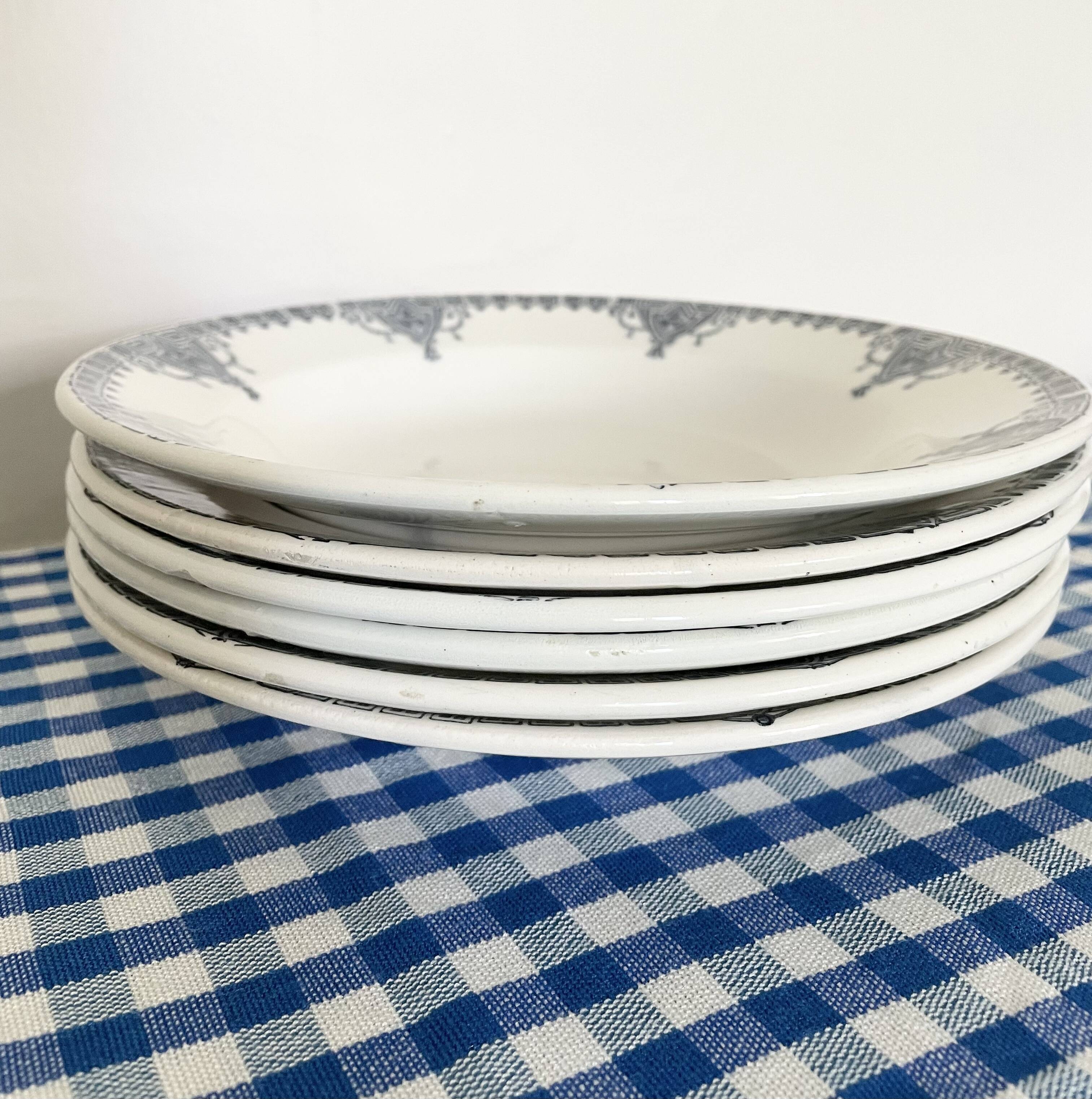 Saint-Jean Varage ironstone soup plates