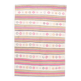 Beige & Pink Wool Kilim Rug, 142x203Cm Handknotted Carpet, 5x7 Rugs
