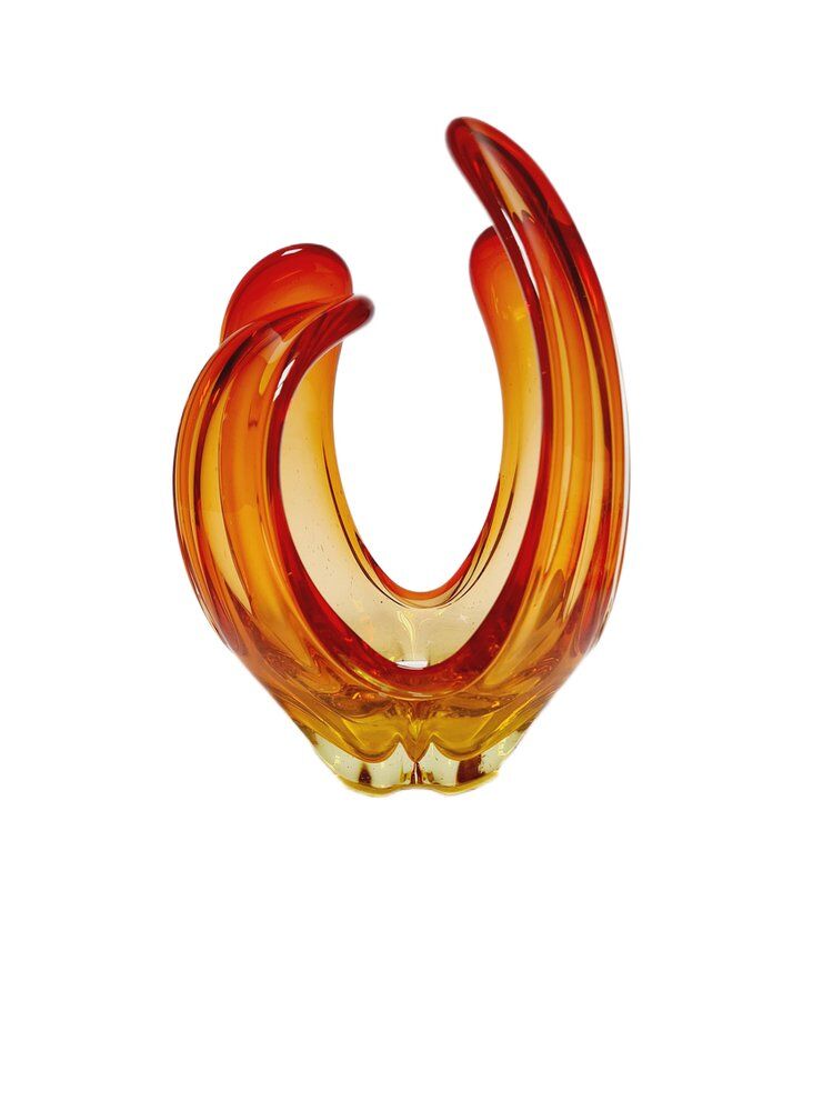 Decorative glass form by Murano, Italy, 1960s