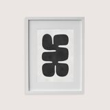 Framed abstract painting