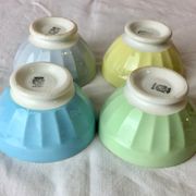 Lot of 4 bowls of Sarreguemines 1950s