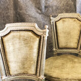 Paire de chaises de style Louis XVI, XIXe siècle