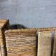 Vintage screen in straw and braided rope