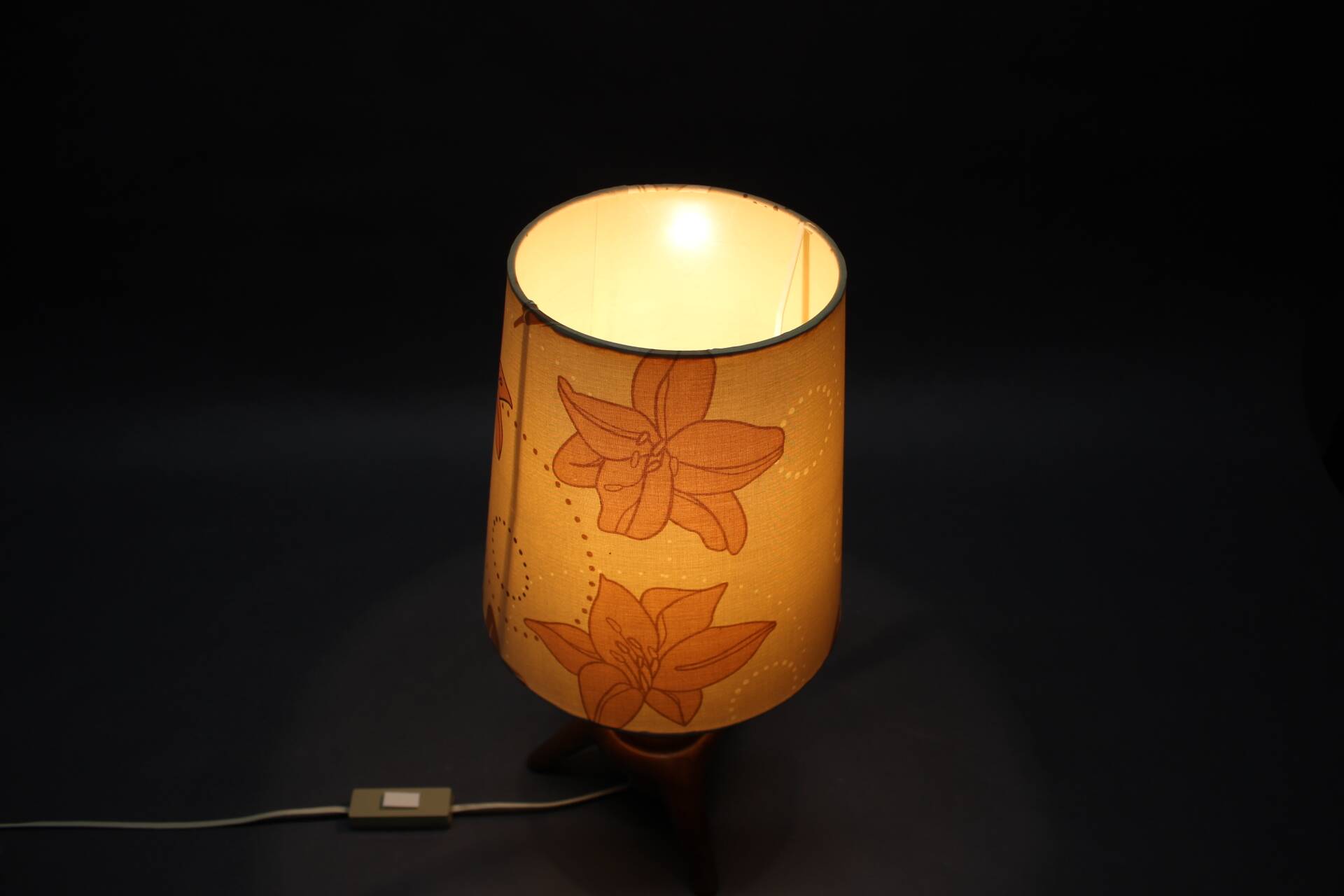 Mid-Century ULUV Wooden Table Lamp, Czechoslovakia, 1960s