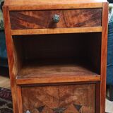 Art Deco style bedside table in marble