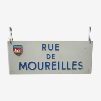 Ancienne plaque de rue de La Rochelle