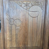 Antique Art Deco buffet in solid oak