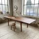 Table de ferme XIXème chêne 270cm avec allonges