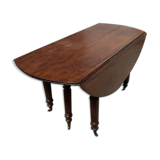 Large and wide walnut reception table