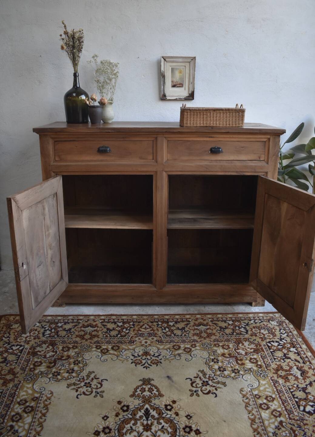 Buffet made of solid walnut