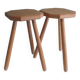 Lot de 2 tabourets en bois