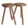 Lot de 2 tabourets en bois