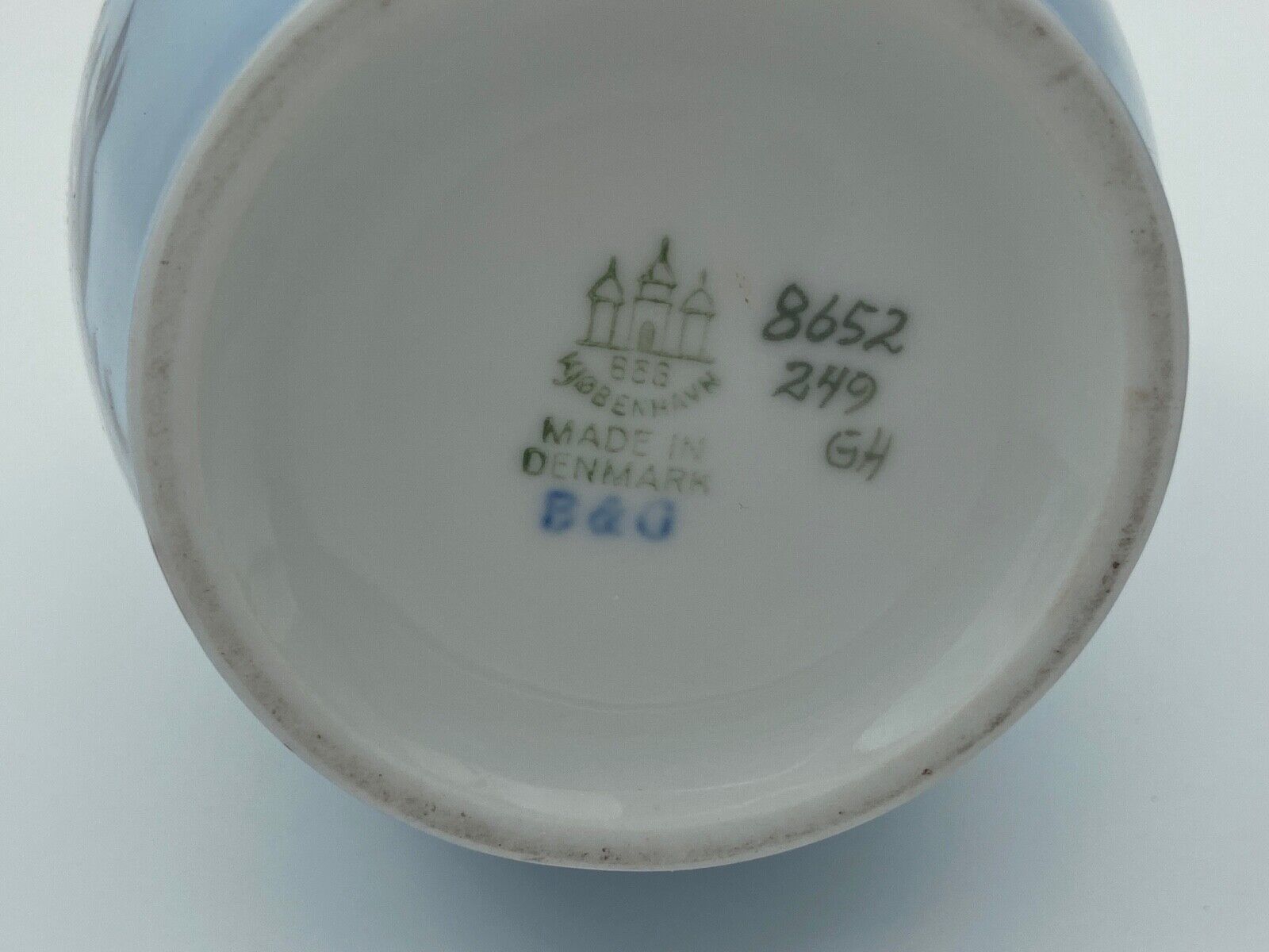 Porcelain vase bing and grondahl kjobenhavn made in denmark 8652249 gh