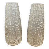 2 geometric glass tulips 17.5 cm for chandelier lamp