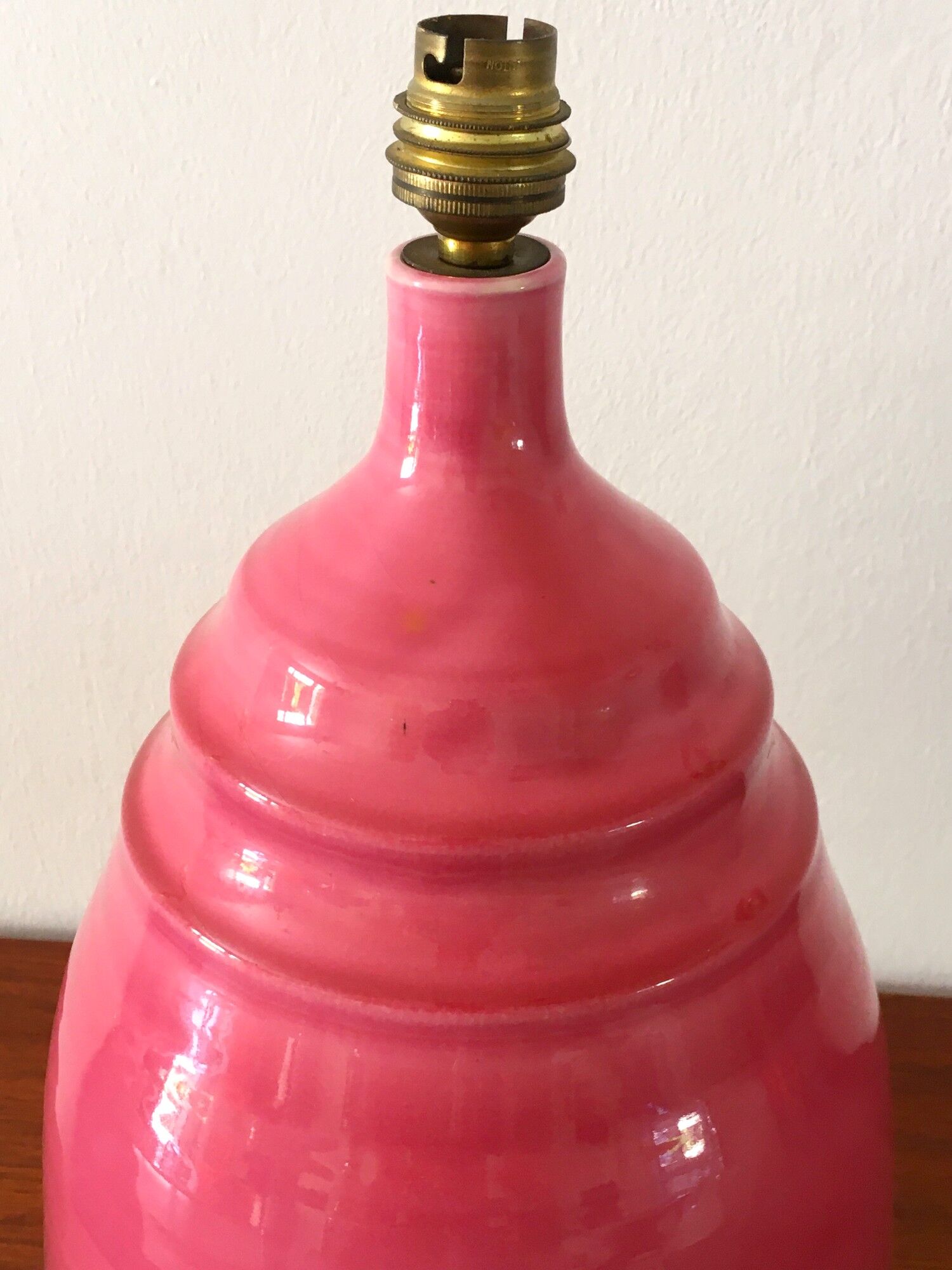 Vintage ceramic lamp signed B. Pichon 70s