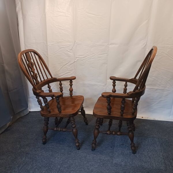 paire de fauteuils windsor dEthan Allen