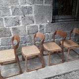 Baumann sled chairs, set of four