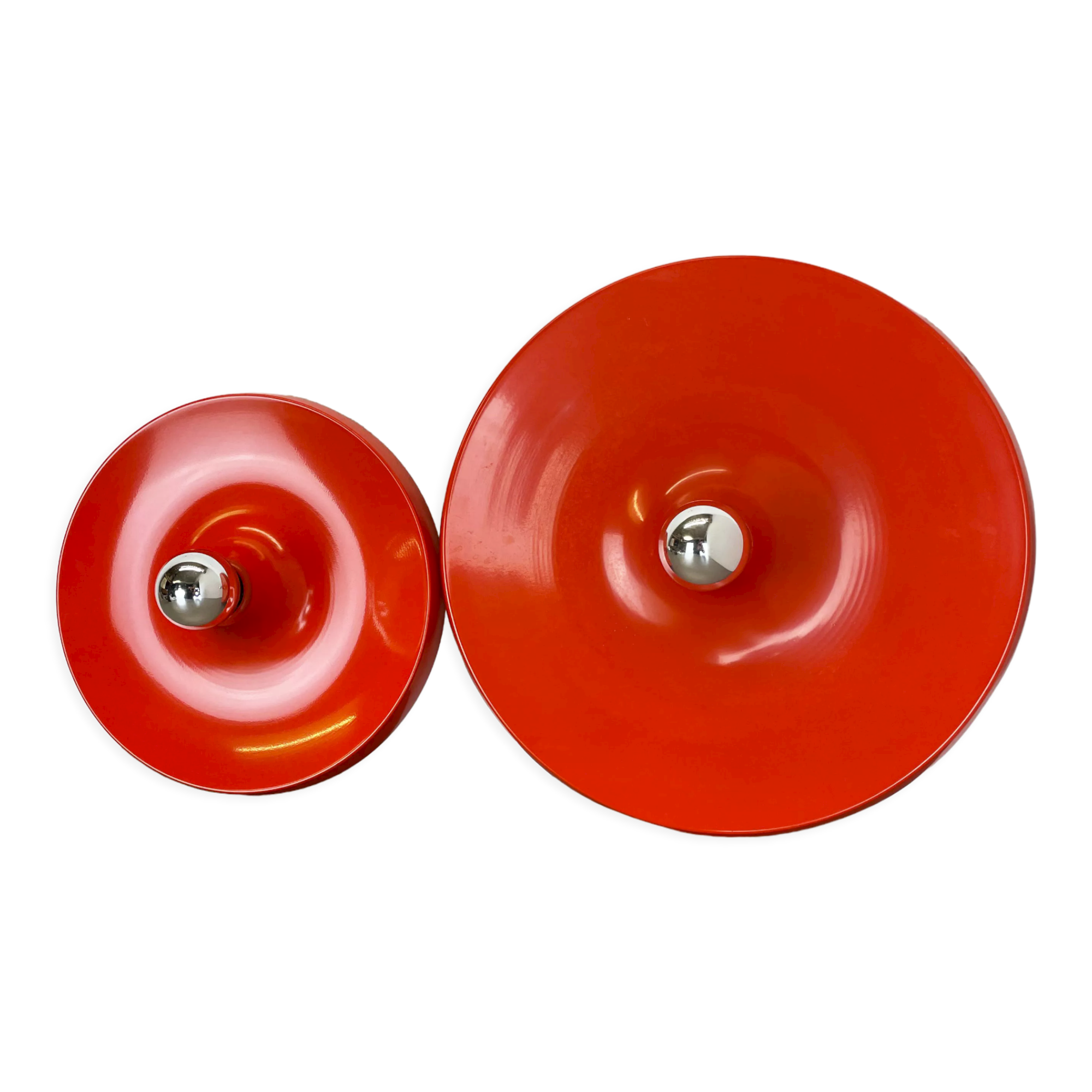 Set of two disc wall light, germany 70s