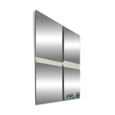 Michel Martens, Miroir en verre minimaliste 'Carrés'