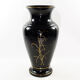 Art Nouveau vase in gold and silver enamelled glass hand painted