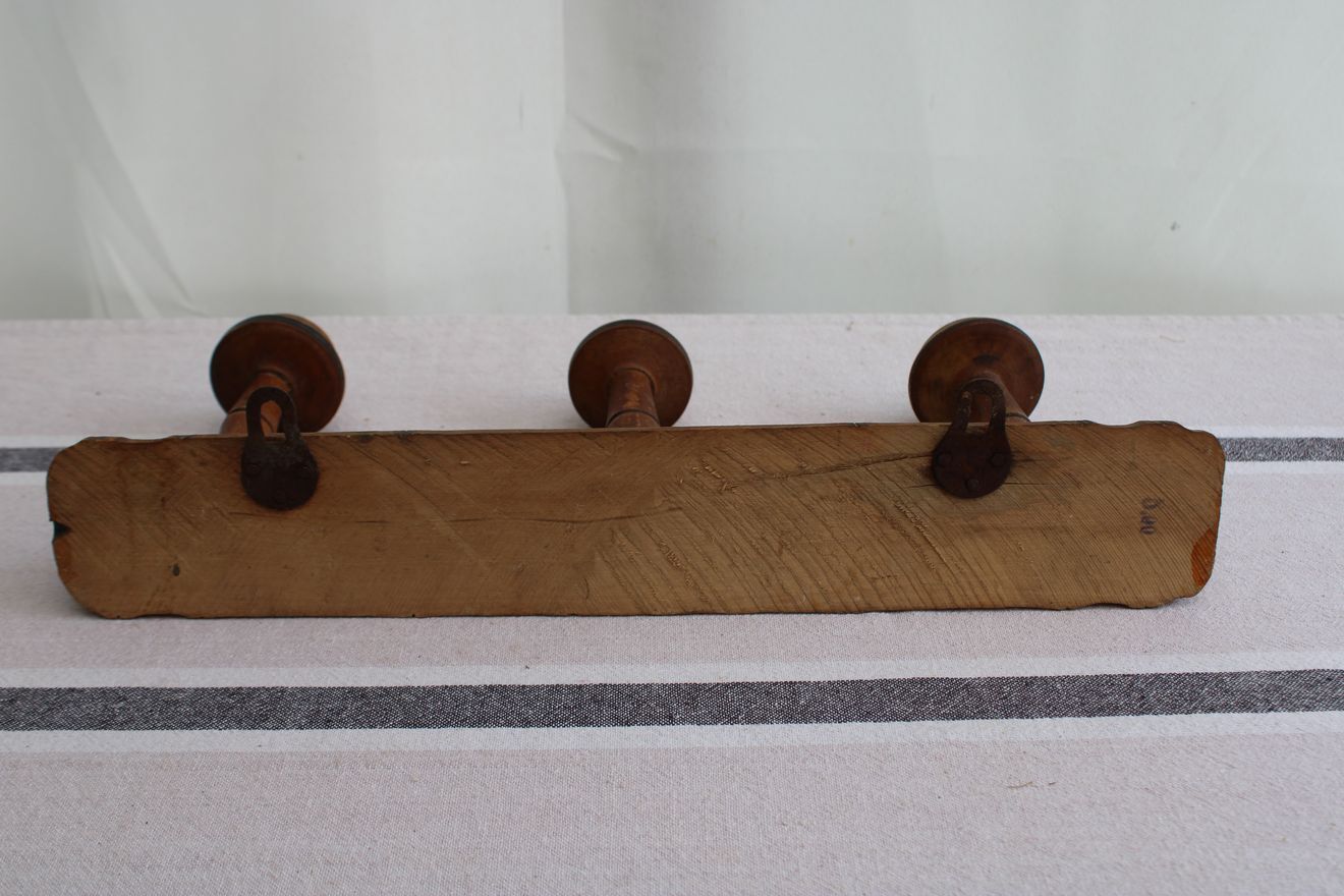 Old wooden coat rack