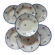 7 Digoin and Sarreguemines soup plates