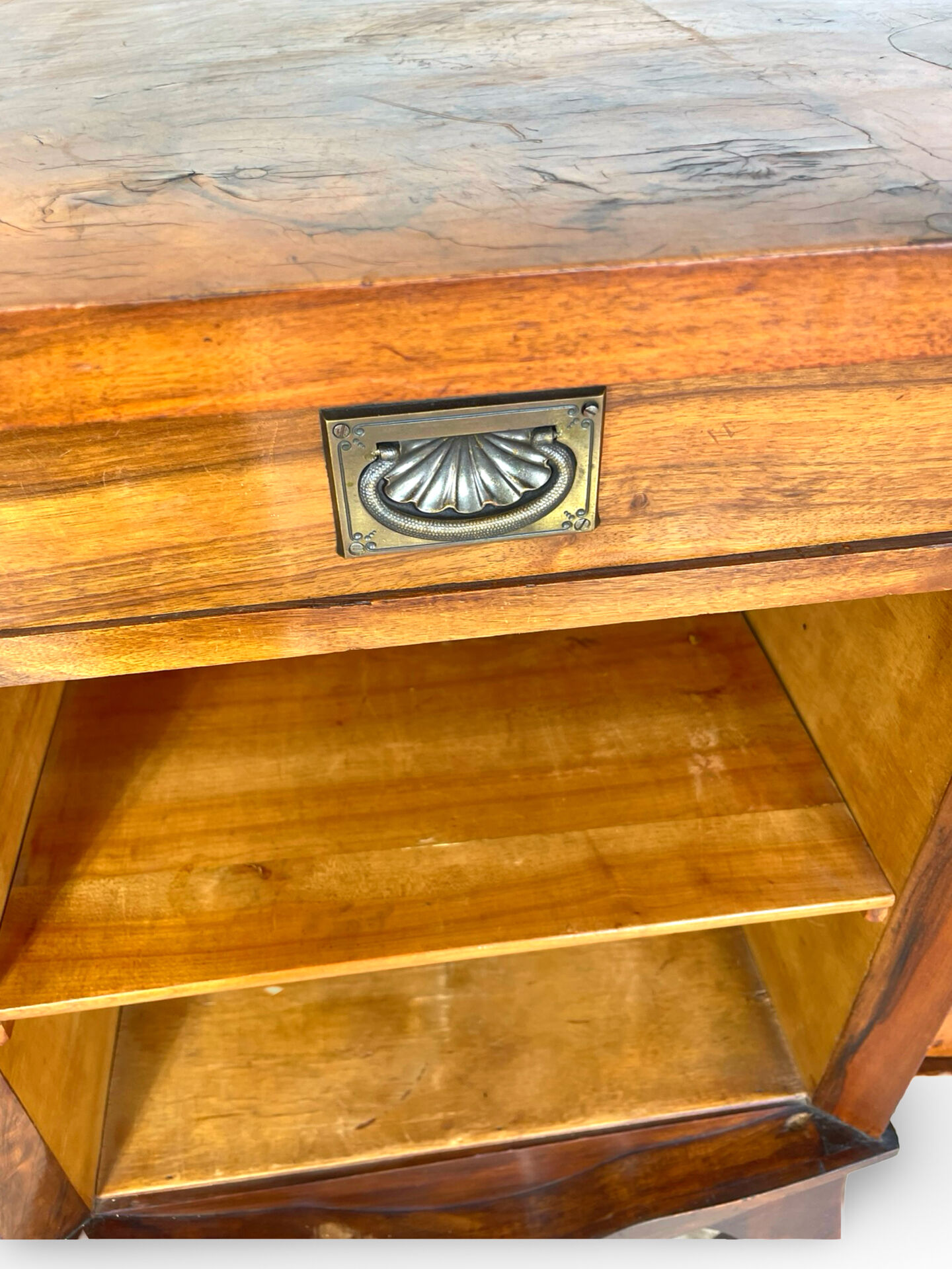 Walnut buffet, antique Italian, 1930s.