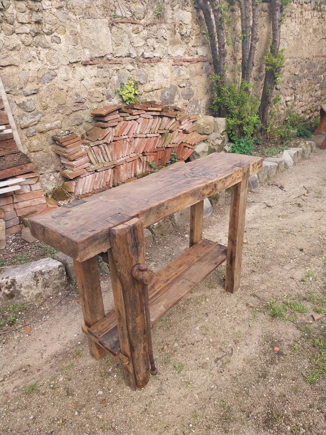 Wooden workbench