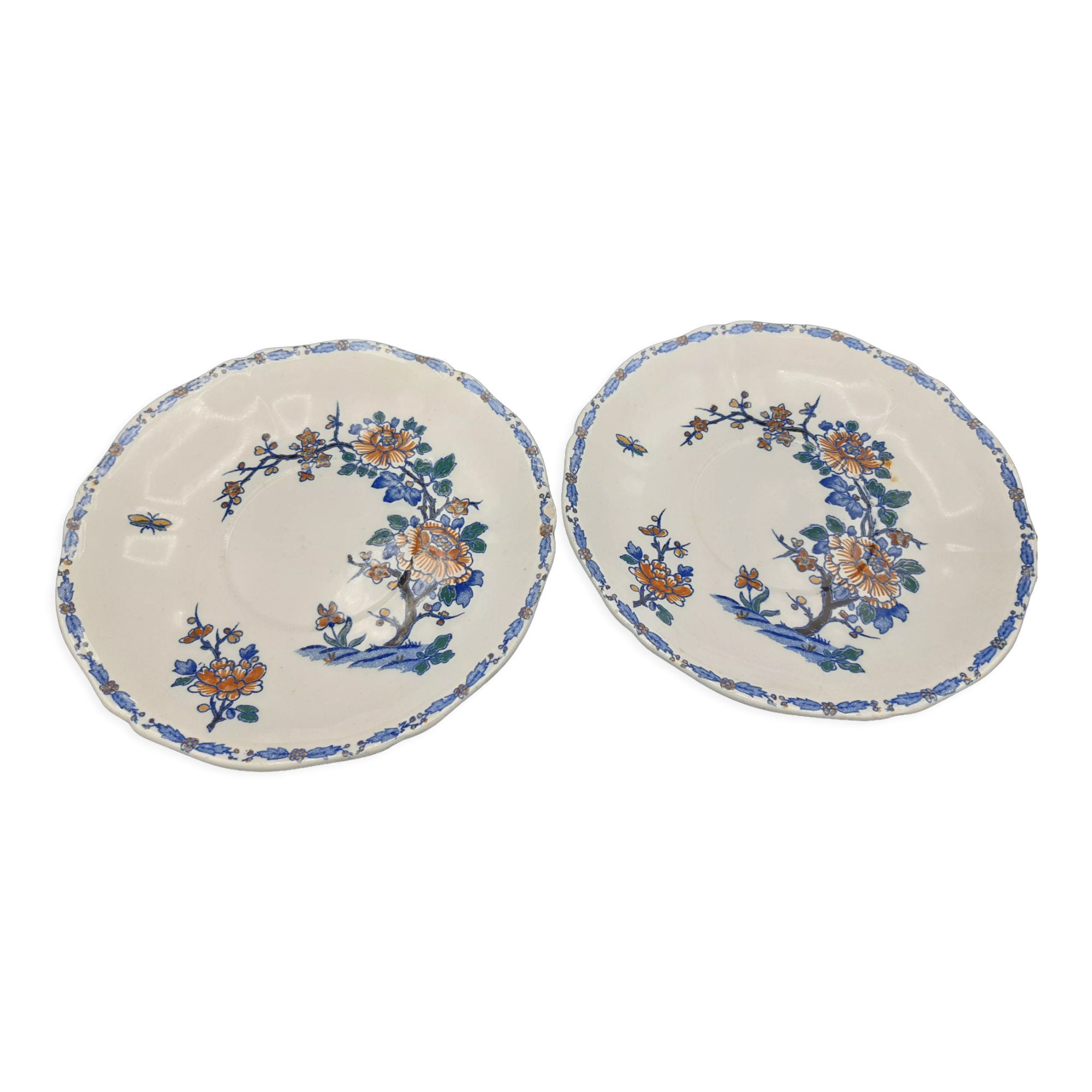 2 earthenware plates from Gien