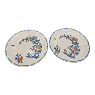 2 earthenware plates from Gien