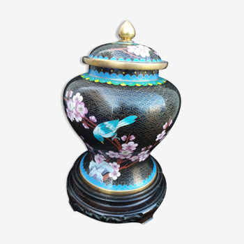 Vase chinois en cloisonné