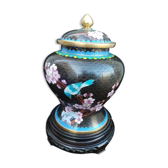 Vase chinois en cloisonné