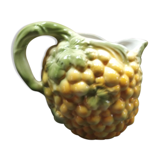 Barbotine pitcher, grape cluster shape