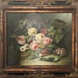 Reynols, French School Still Life with Flowers Early 20th Century