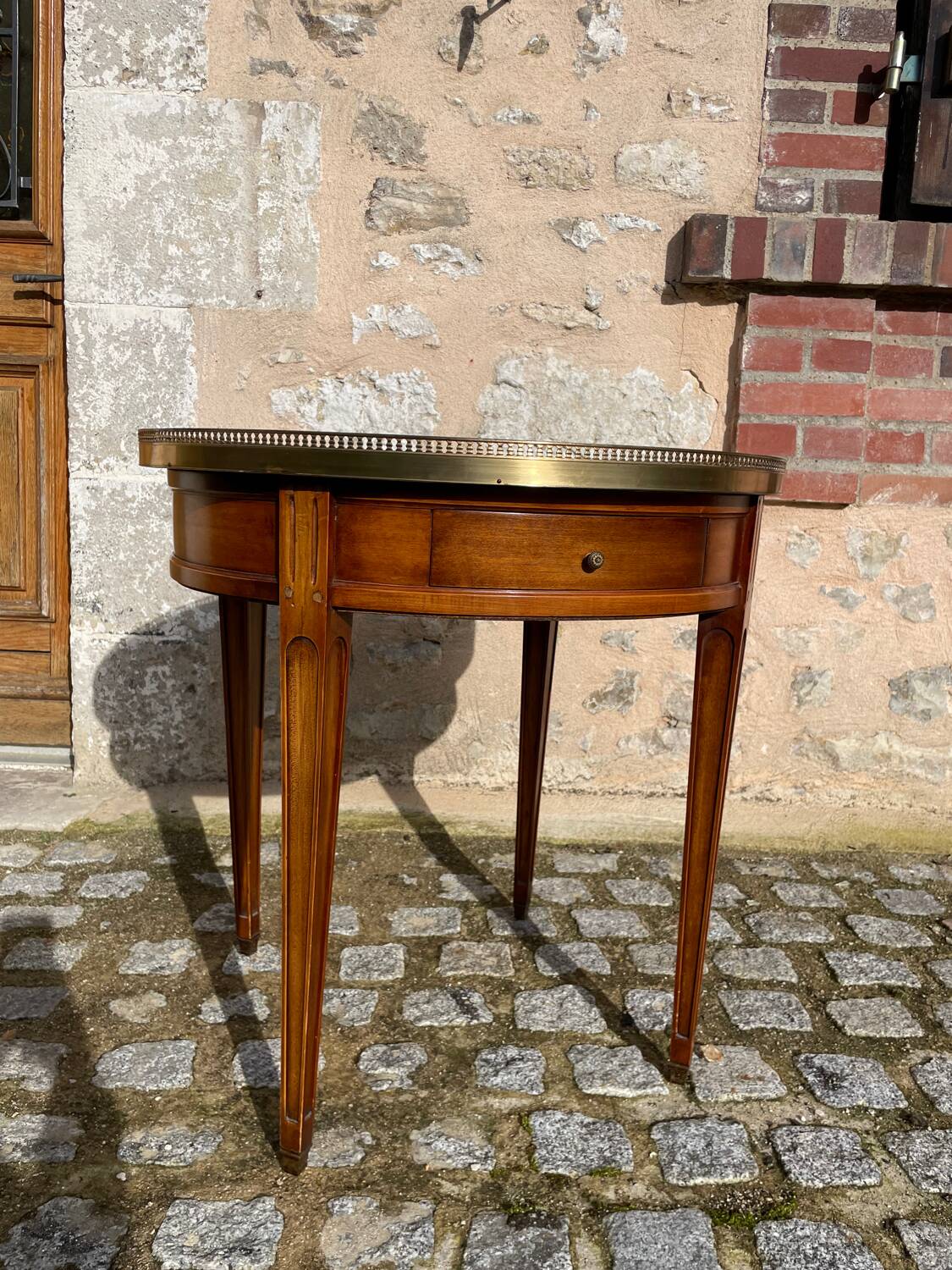 Pink hot water bottle table