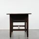 Antique English oak dining table from the 18th century for 4 to 6 people