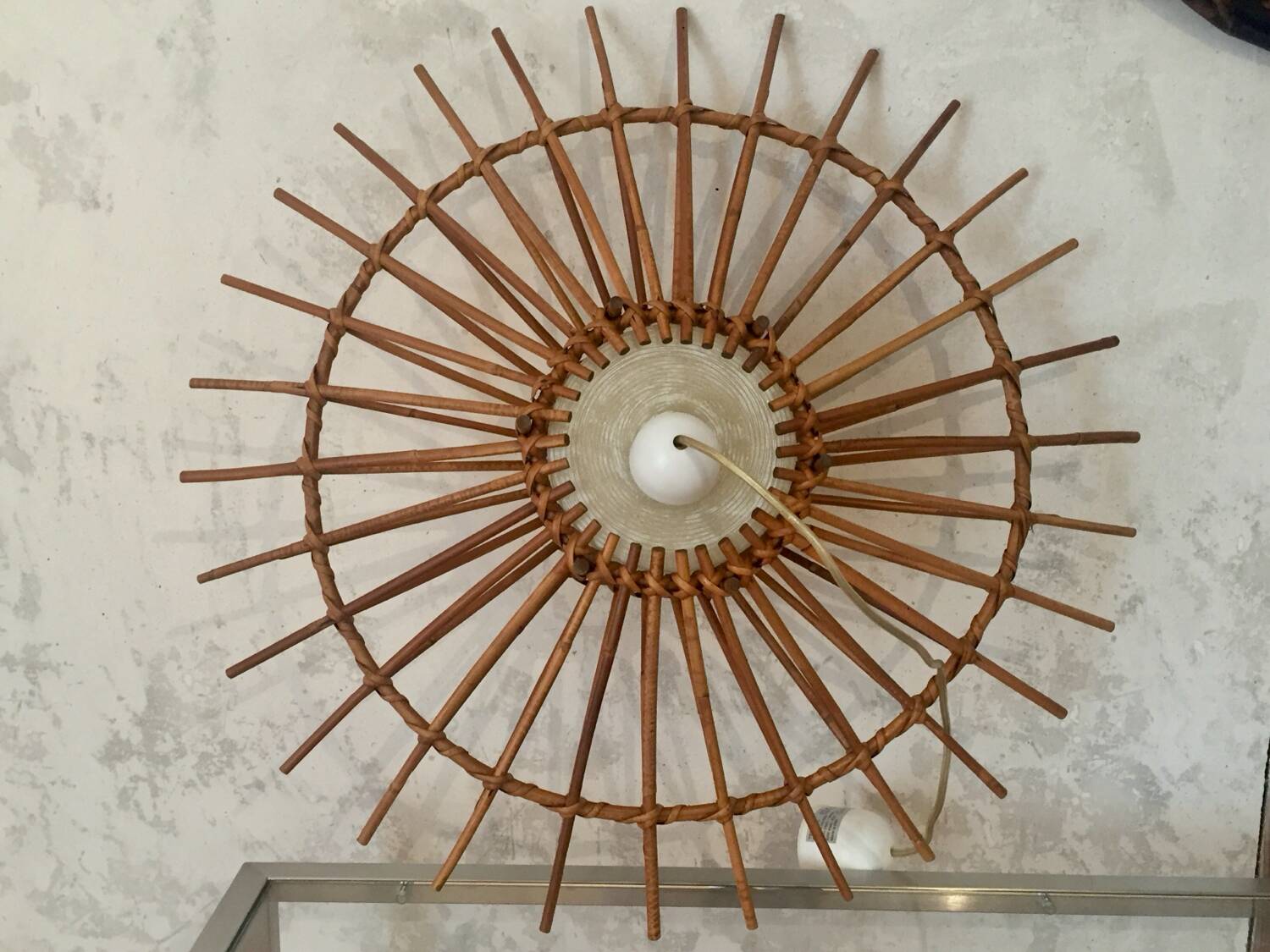 Rattan pendant light