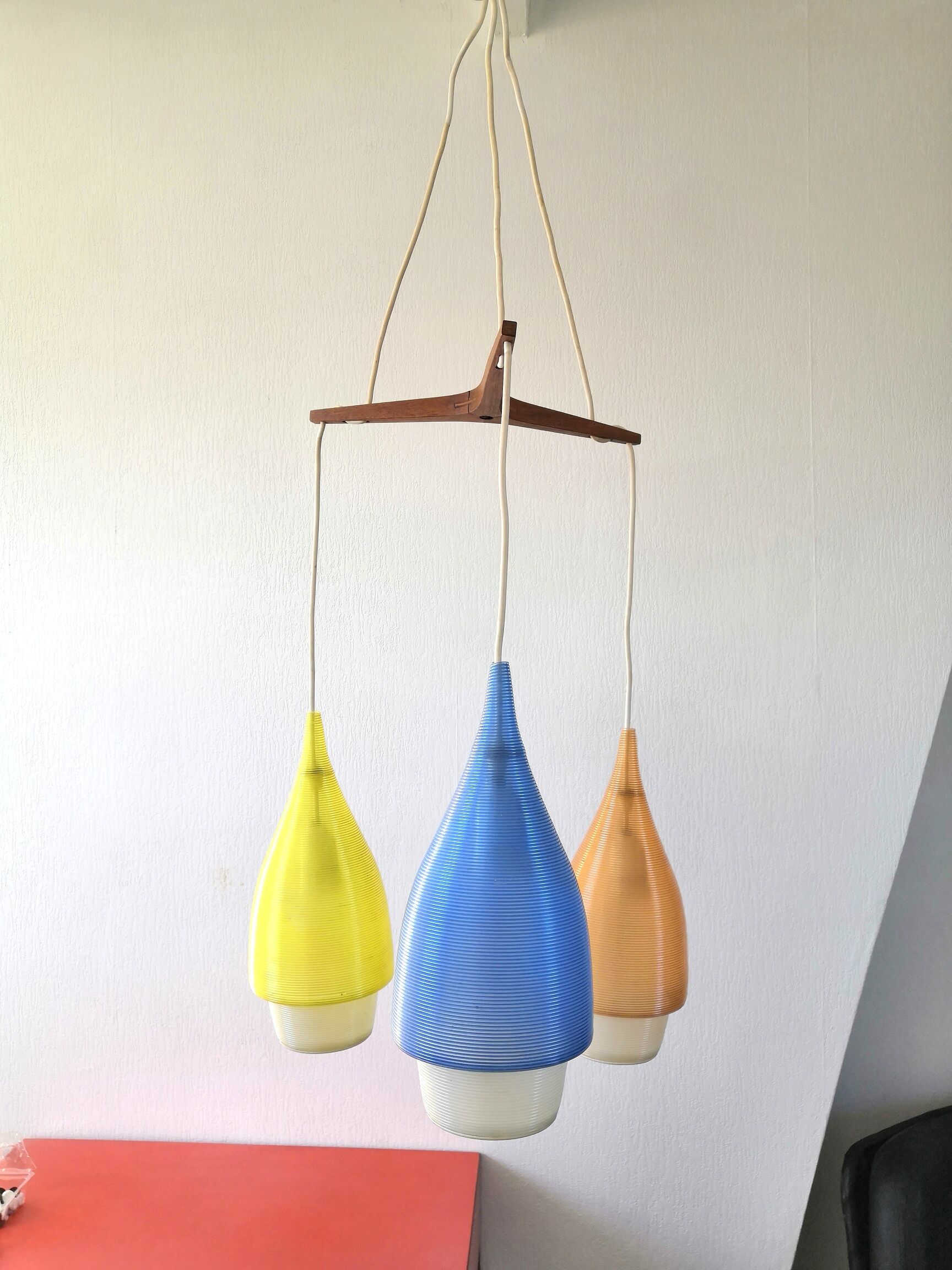 Lustre cascade gouttes d'eau design années 60- 70