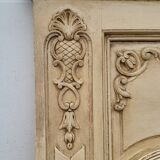 Antique mirror 180 cm – Louis XVI style – Wooden floral sculptures