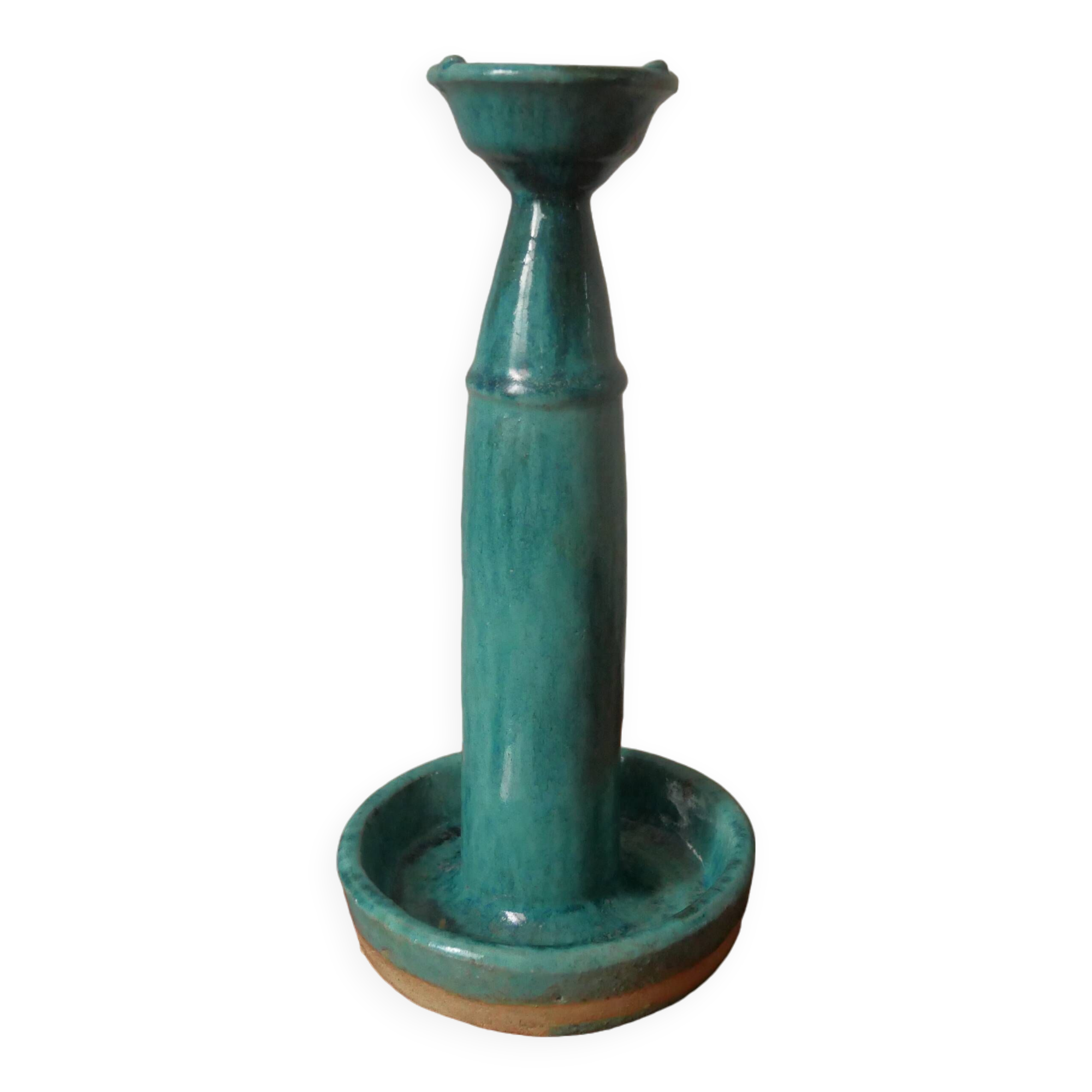 Ceramic candle holder handcrafted candlestick candelabra country decoration