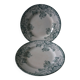 Set of 2 Lebacqz and Bouchart Saint Amand plates, early 20th century